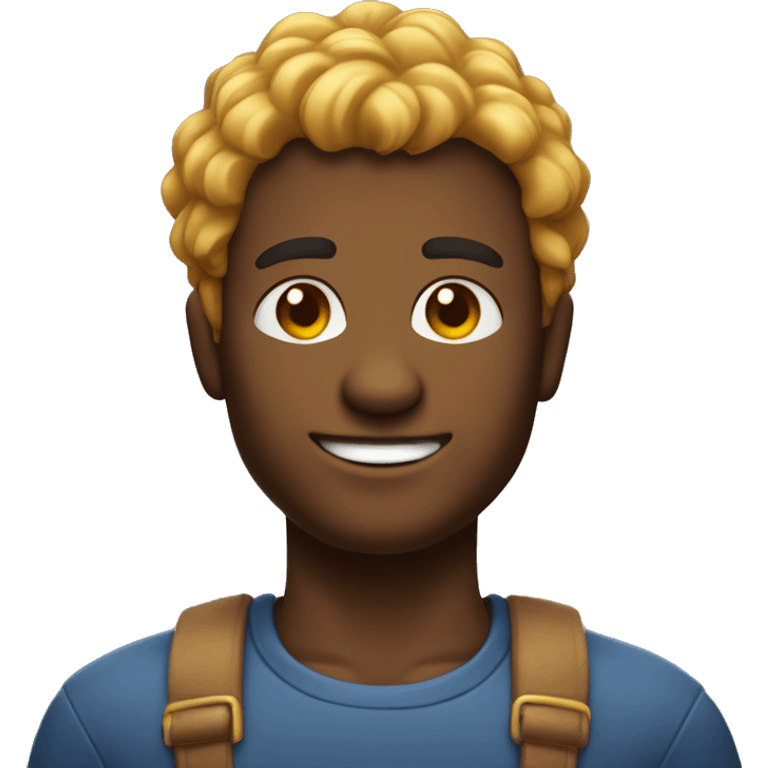 personagem masculino, de pele clara, com cabelo em topete, gordinho emoji