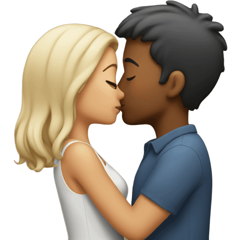 Couple kissing emoji