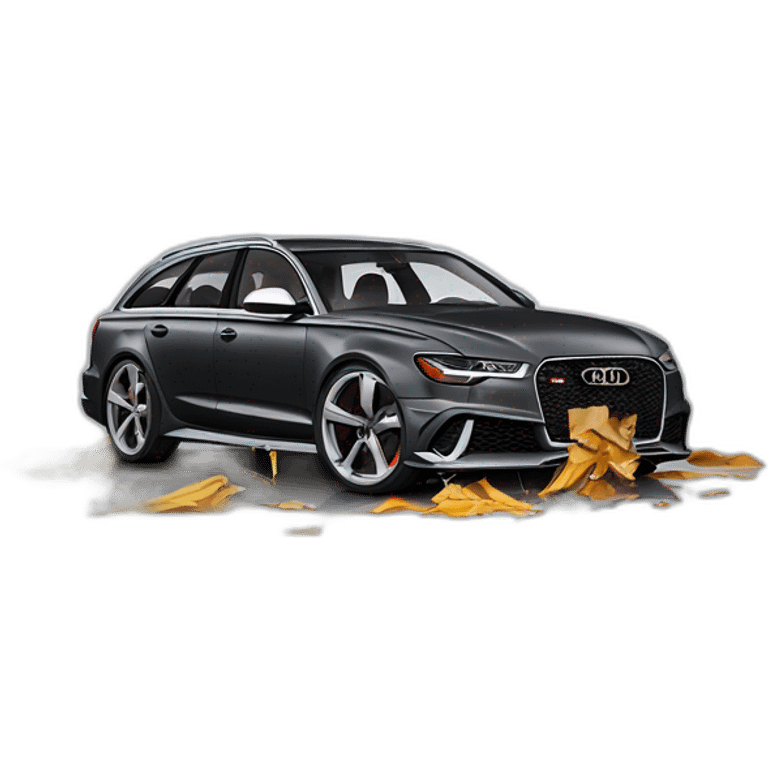 Audi RS6 300kmh Crash emoji