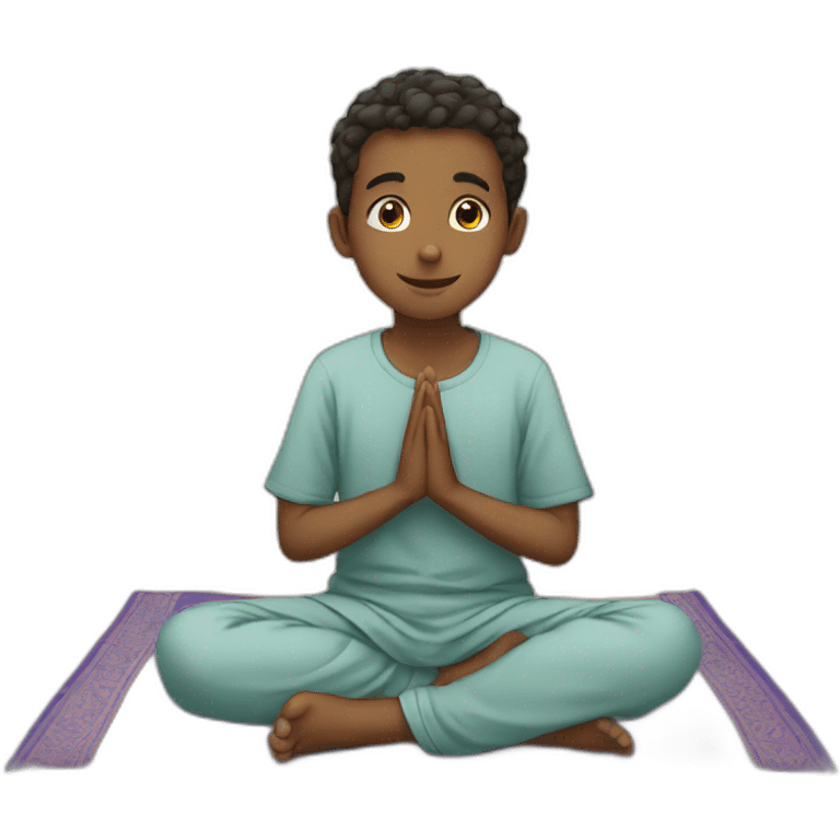 boy in sujood emoji