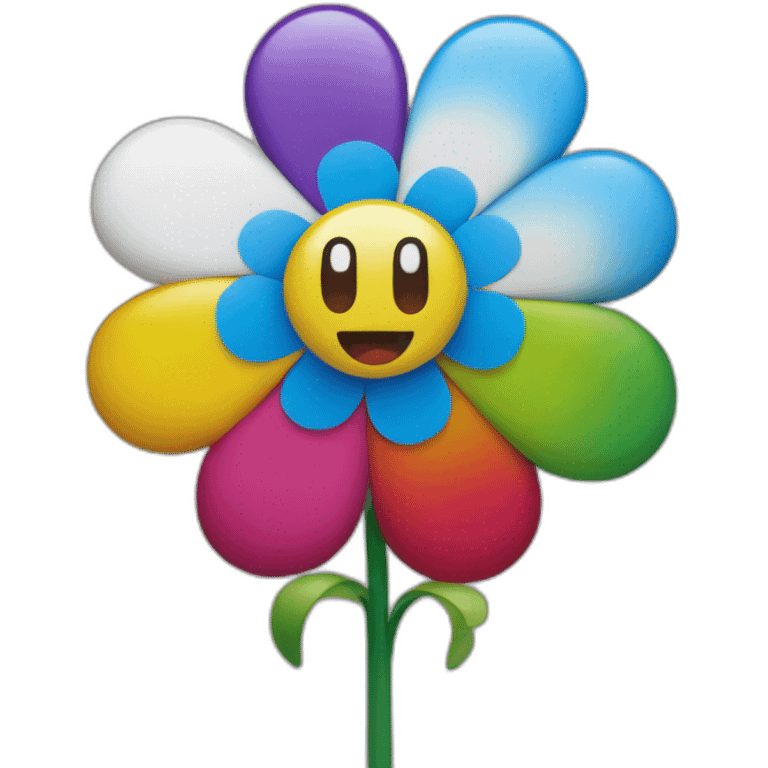 takashi murakami flower emoji