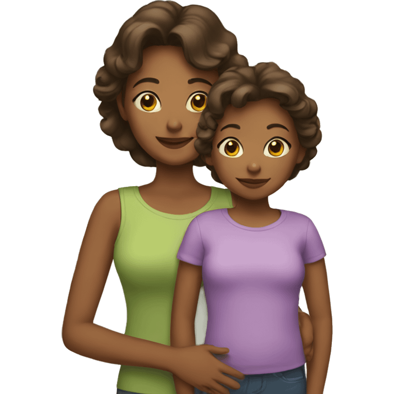 mother and daughter emoji