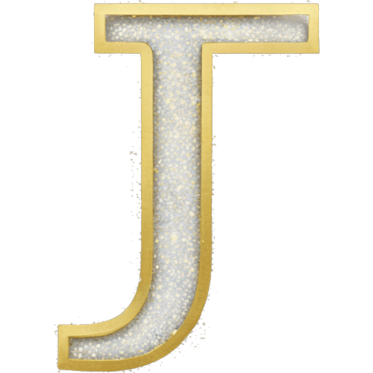 Glitter letter j emoji