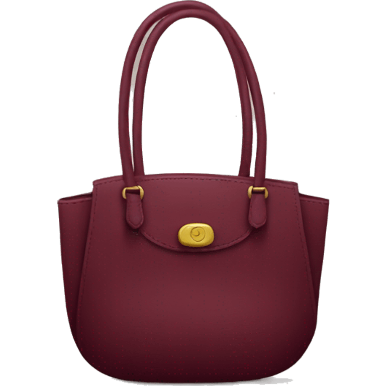 Burgundy handbag  emoji