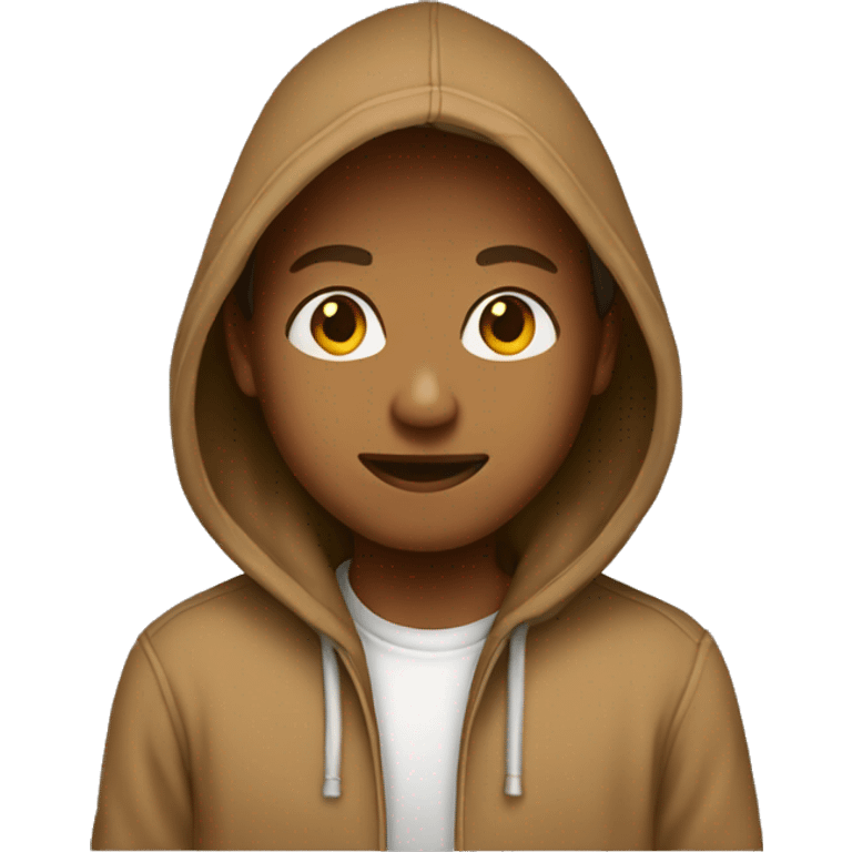 Light brown hoodie emoji