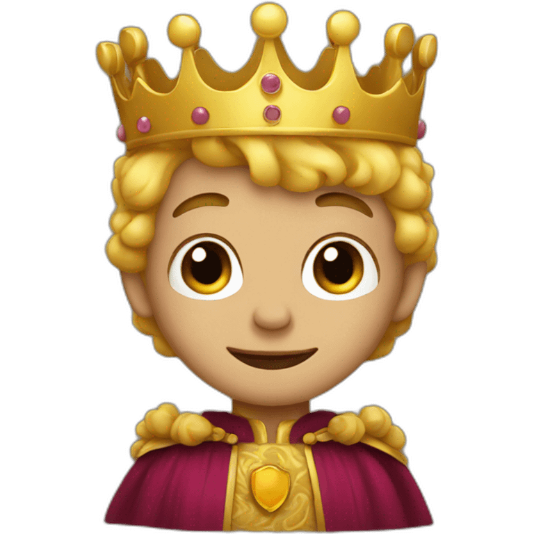 Cute king emoji