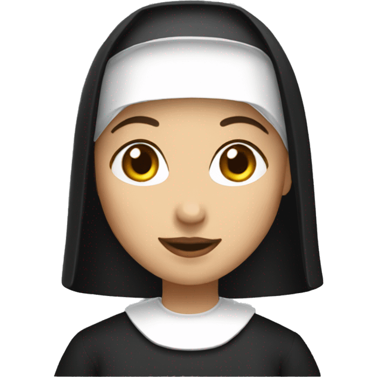 The flirty nun emoji