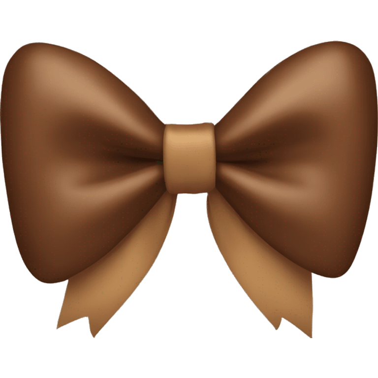 Brown bow  emoji