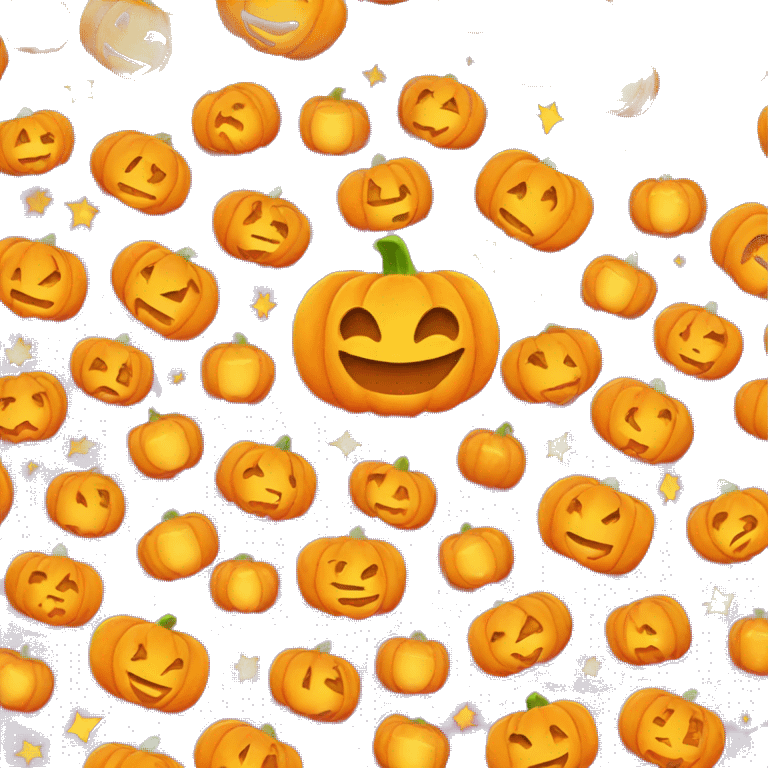 sparkling pumpkin emoji