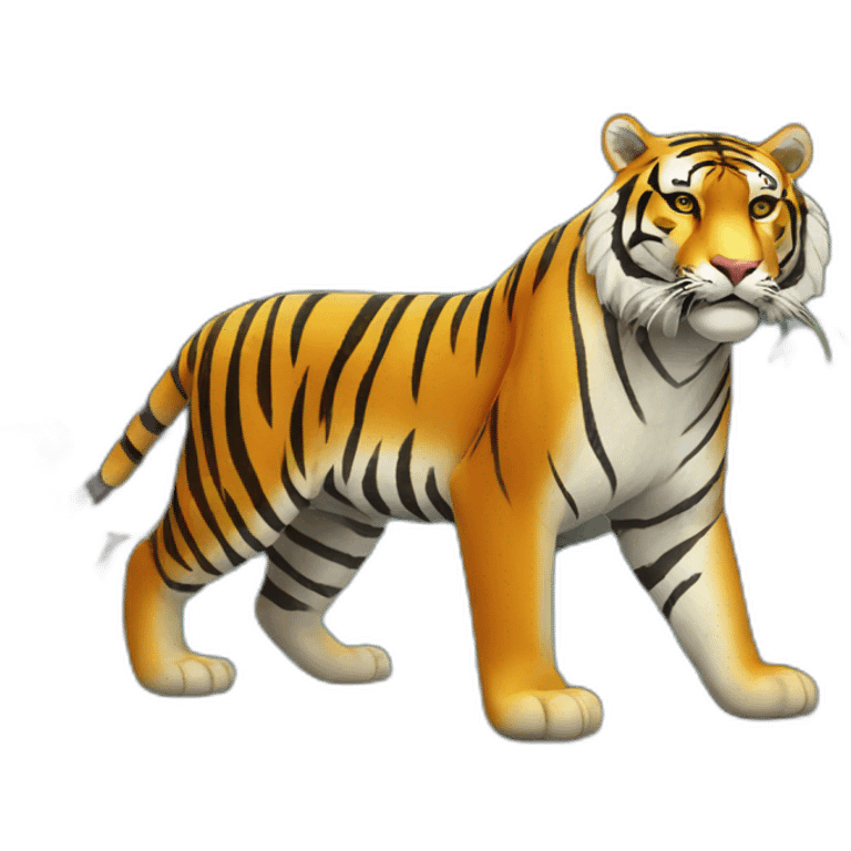 tiger in the paradise emoji