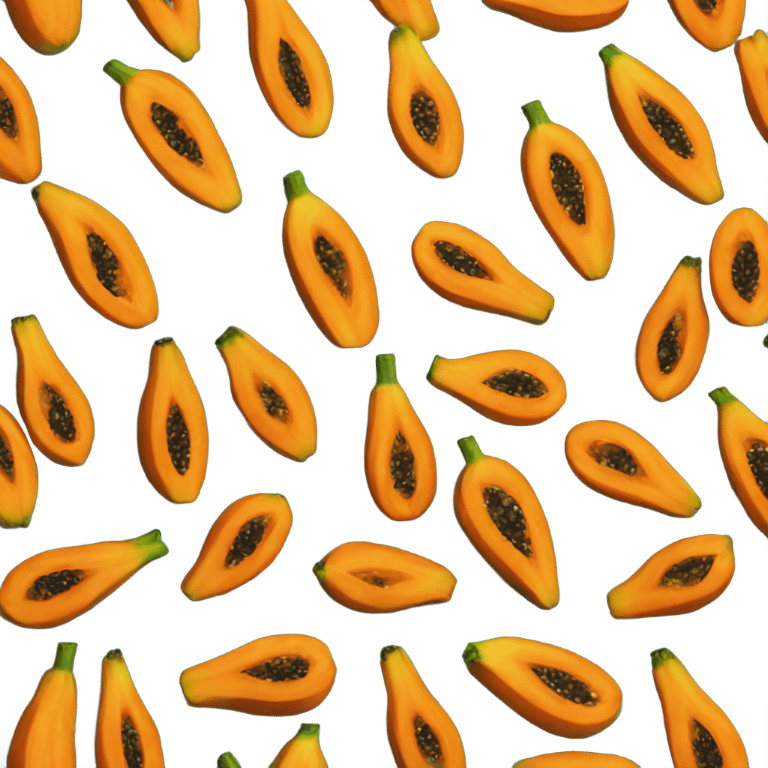 Realistic Papaya  emoji