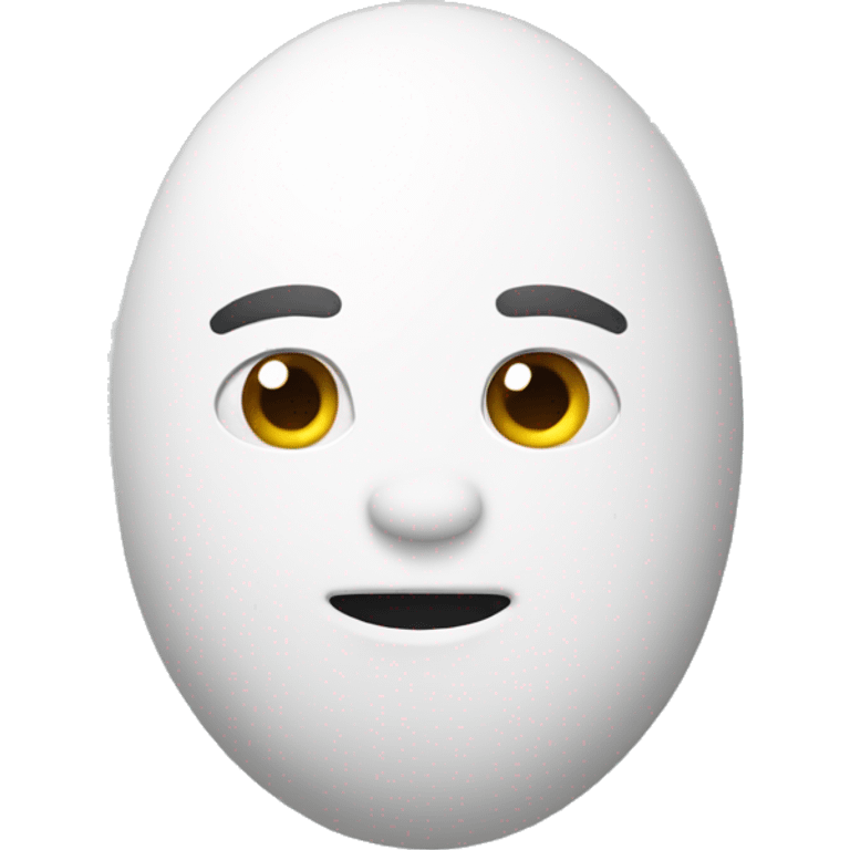 white pebble emoji