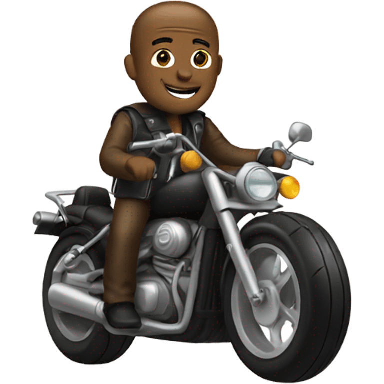 On motorcycle emoji