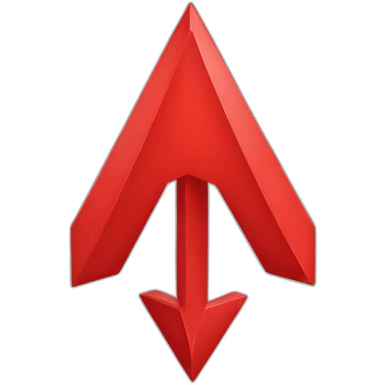 red downward arrow emoji