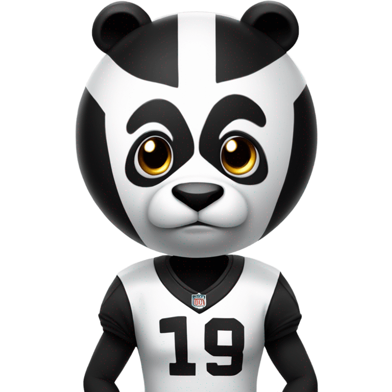 Football player in a panda suit  emoji