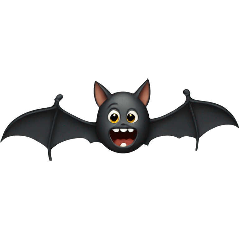 Bat in a moon  emoji