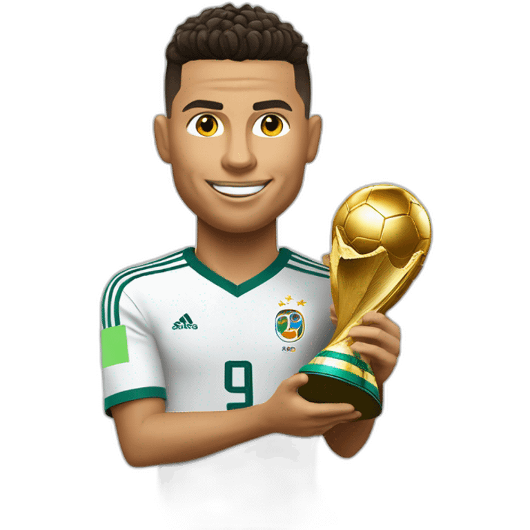 Ronaldo qui gagne la coupe du monde emoji