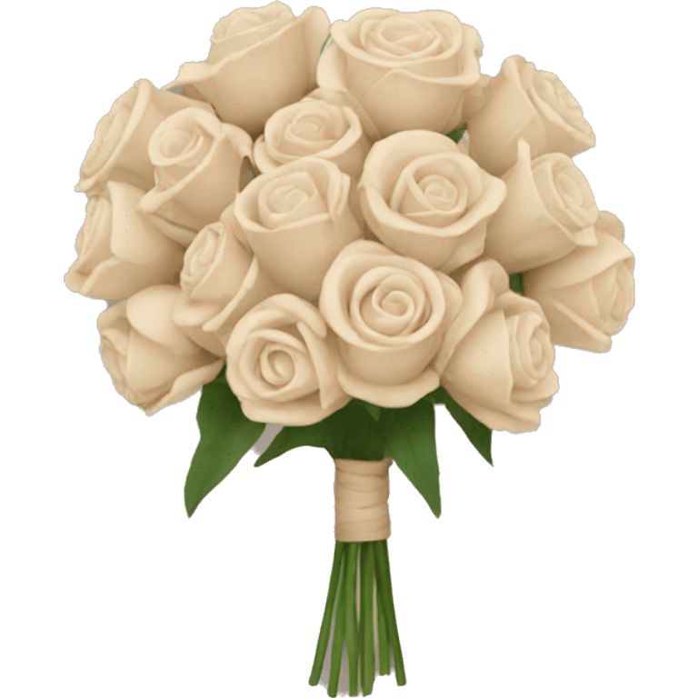 Beige asthetic Bouquet of flowers emoji