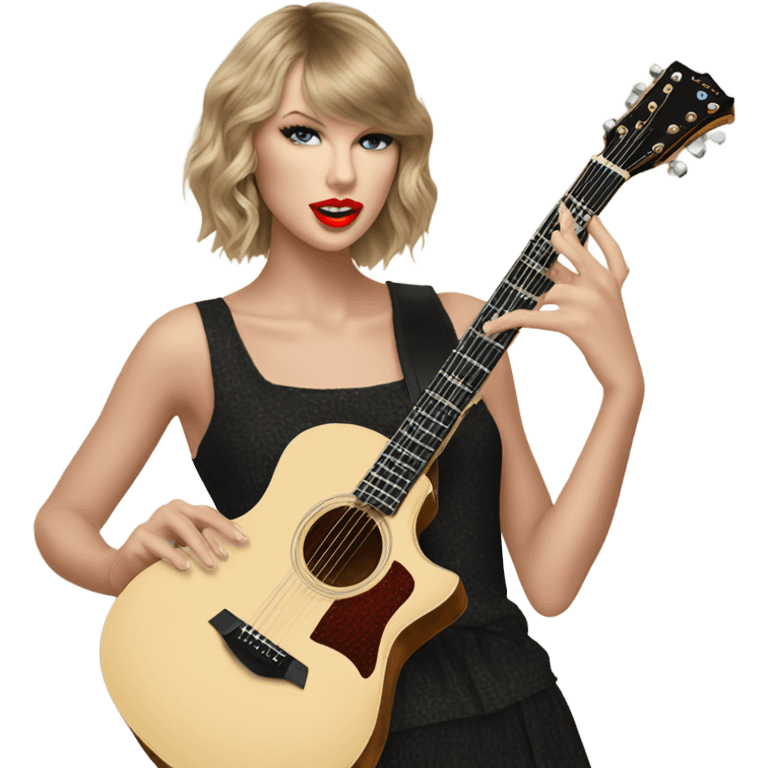 Taylor swift with guitar  emoji