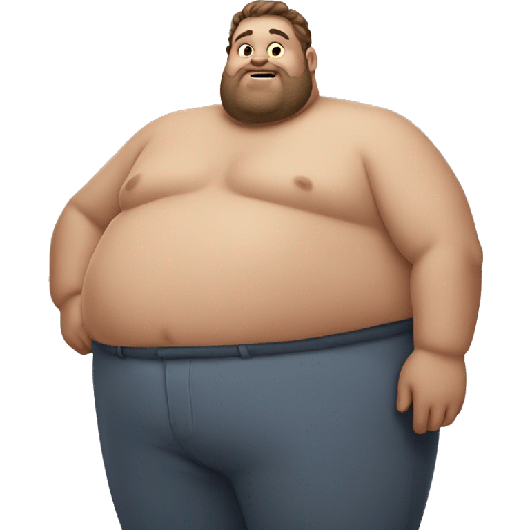 fat guy emoji