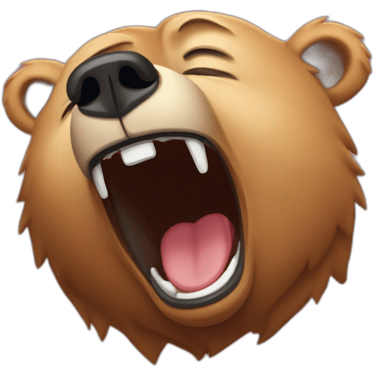 yawning bear emoji