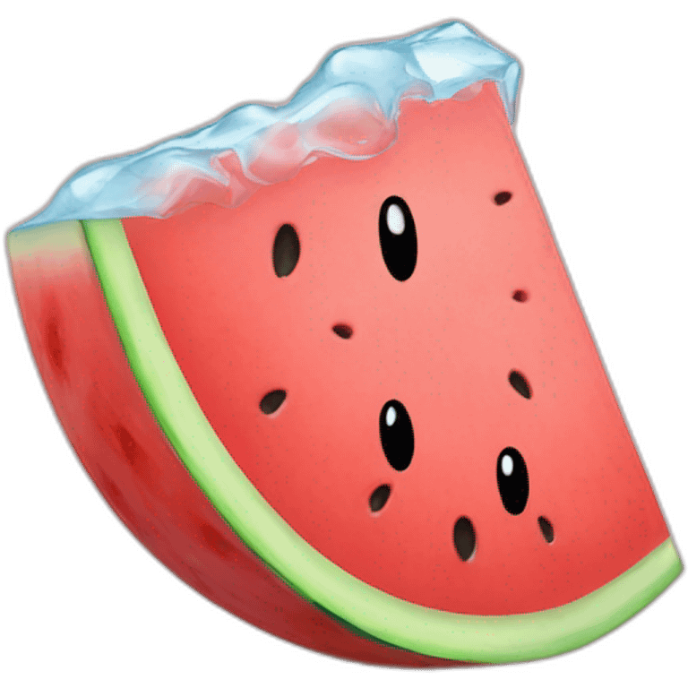 icy watermelon emoji