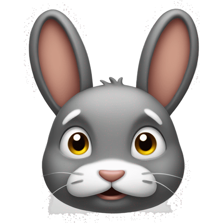 unhappy rabbit emoji