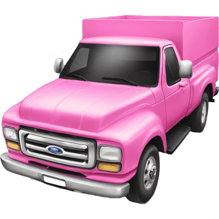 pink ford truck emoji