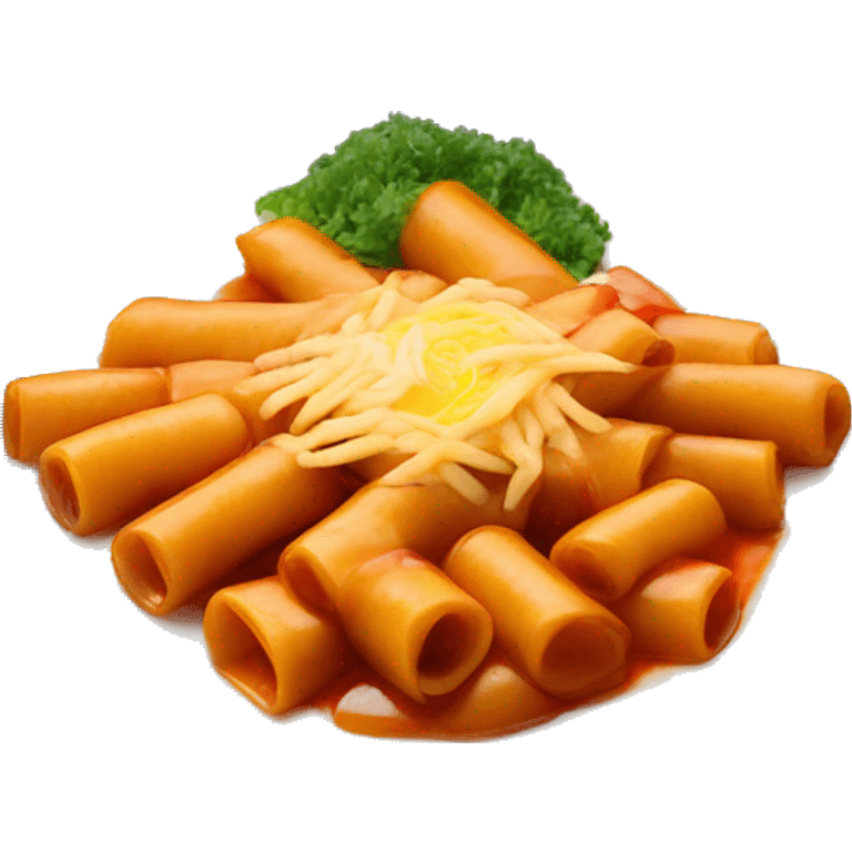 Teokbokki on a plate emoji