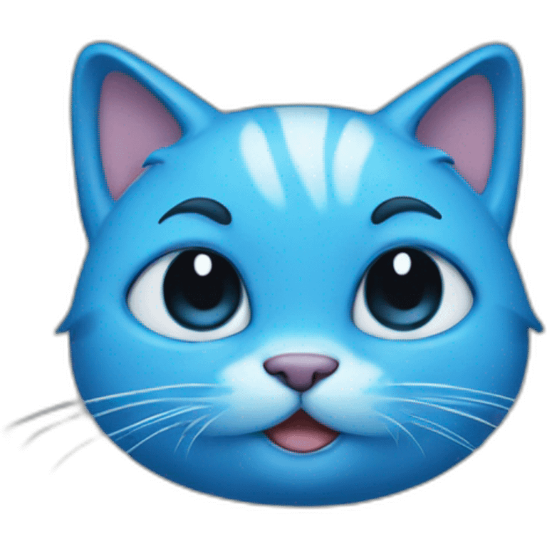 blue smurf cat emoji