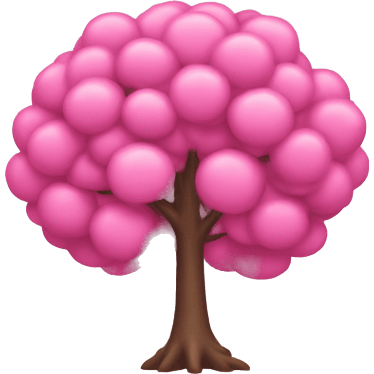 Pink tree emoji