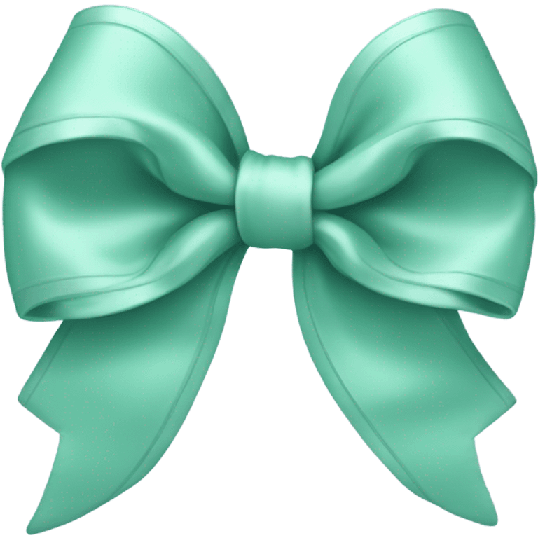 Mint bow emoji