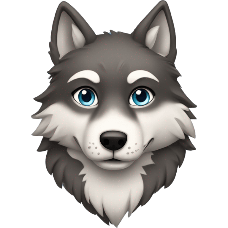 Evie the wolf emoji