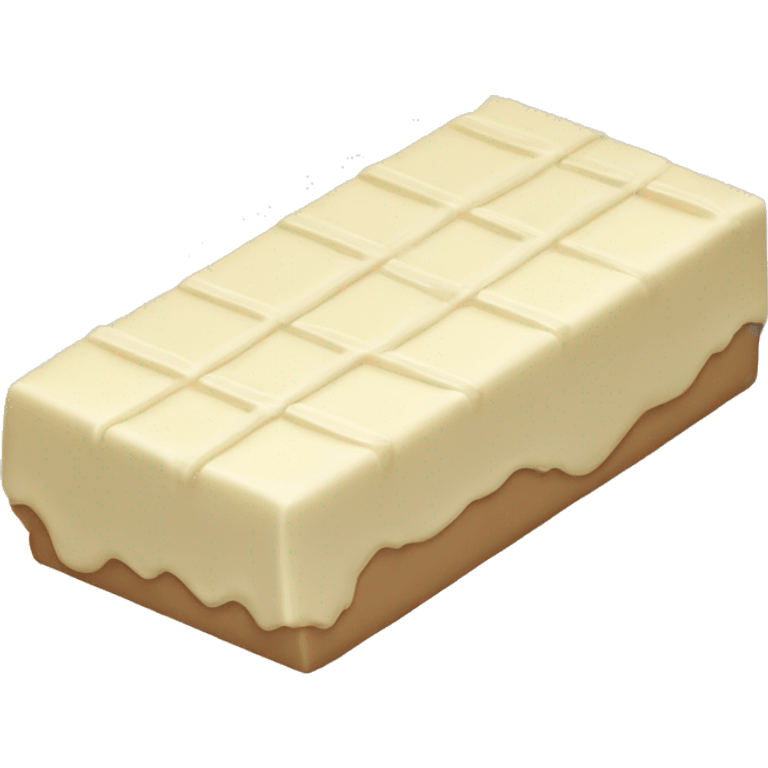 White chocolate bar  emoji