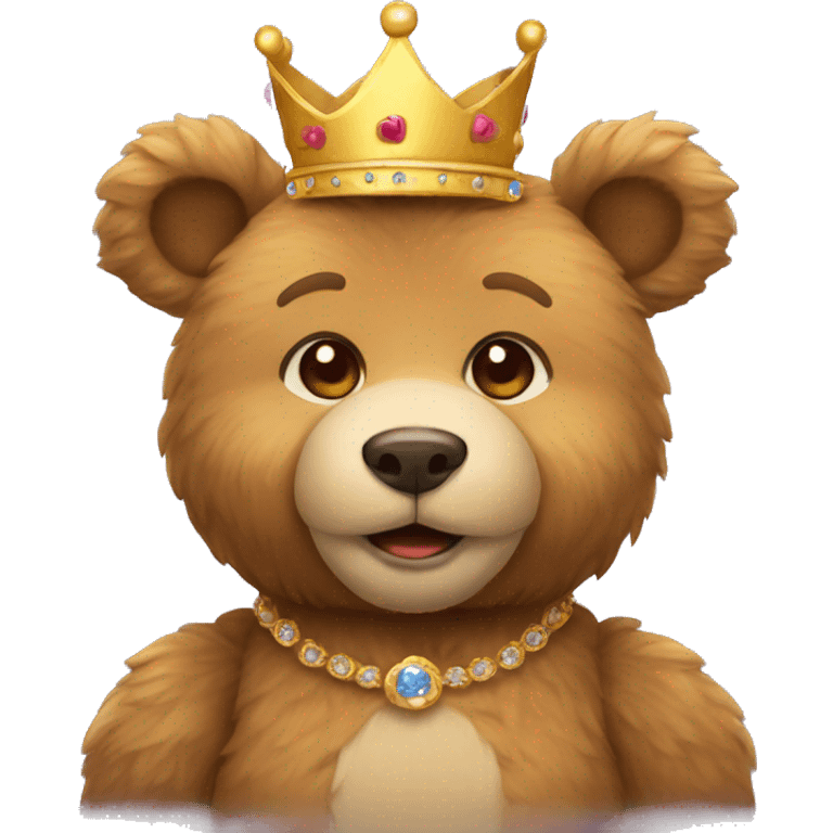 Teddy Bear with a crown emoji