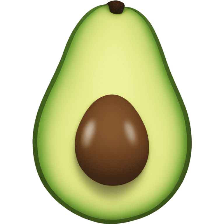 one real avocado emoji