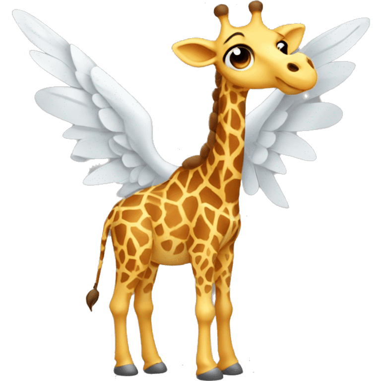 Giraffe with wings emoji