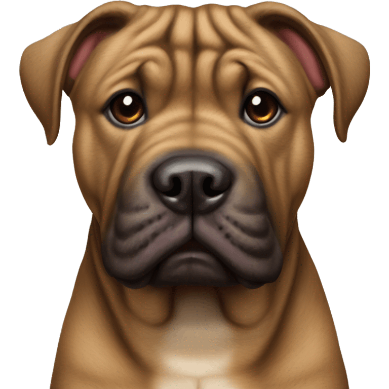 brindle shar pei pitbull mix emoji