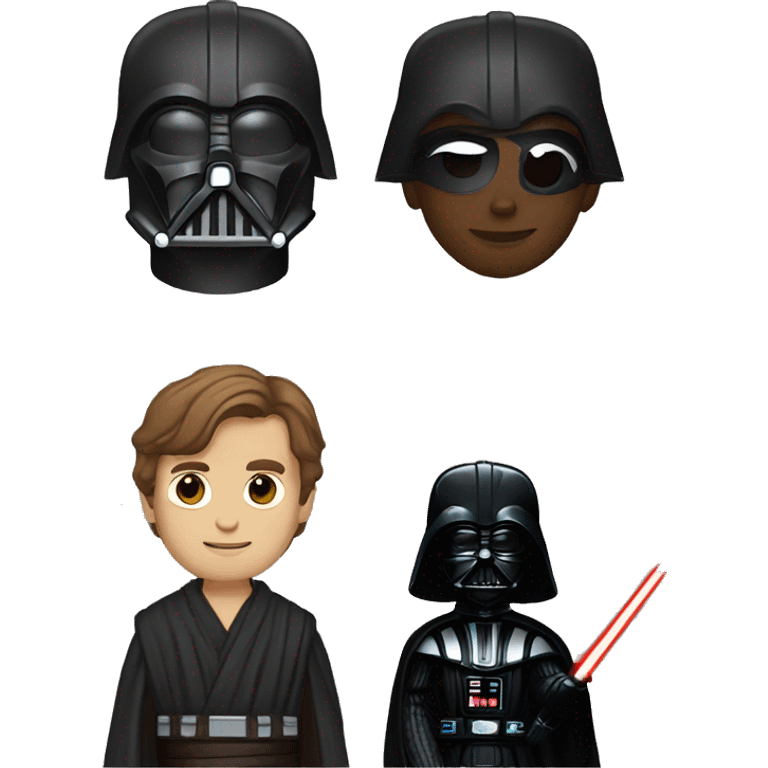 Anakin skywalker and darth vader emoji