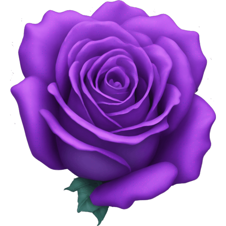 Purple coeur rose turquoise emoji