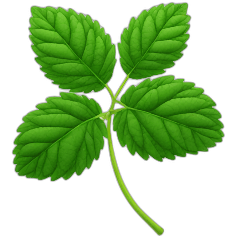 raspberry leaf emoji