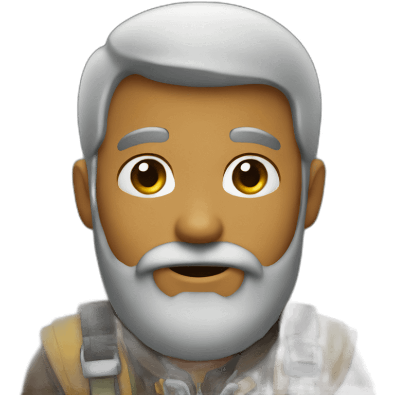 cute explorer BEARD emoji