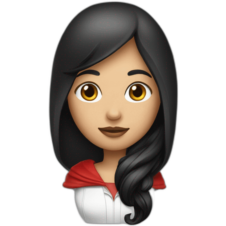 red-ridding-hood-long-straight-black-hair-with-white-streak-hair emoji