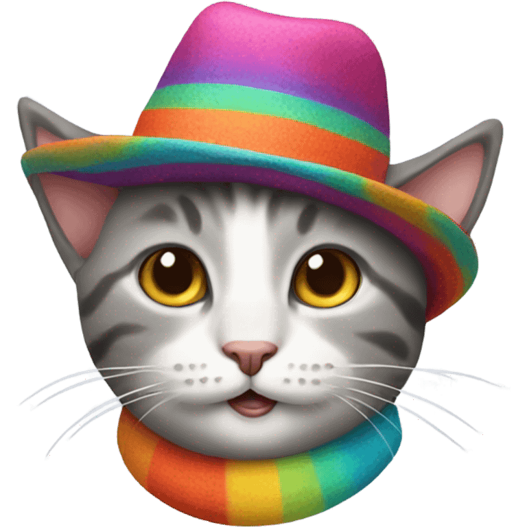 Cat wearing hat emoji