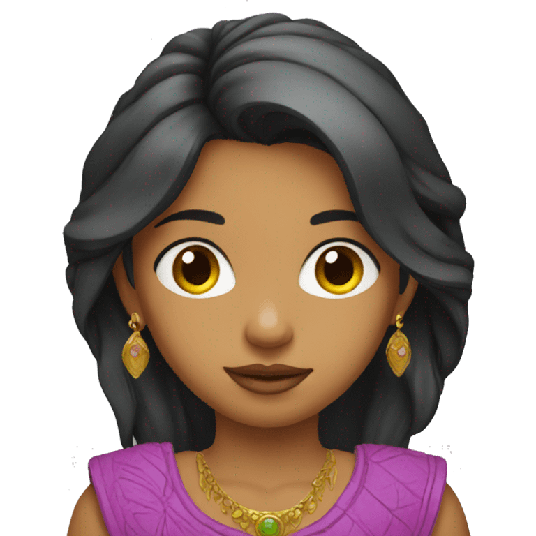 Indian girl watch emoji