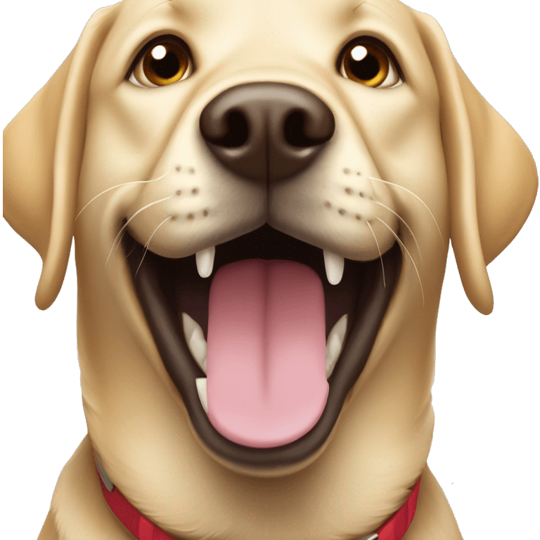 Labrador retriever smiling emoji