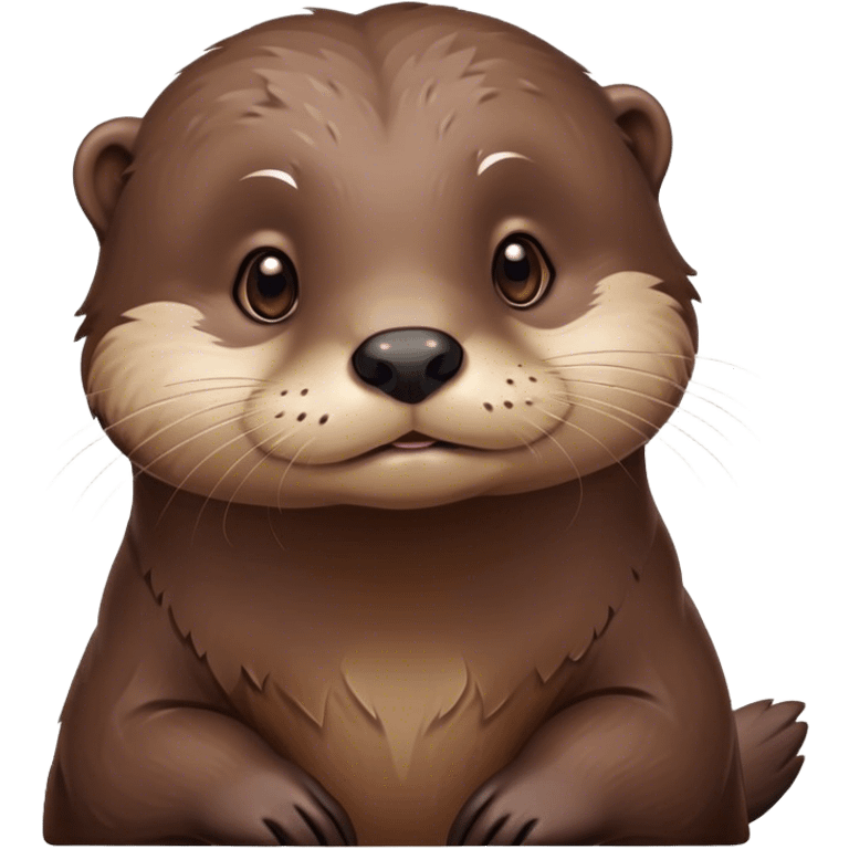 Cute otter bored  emoji