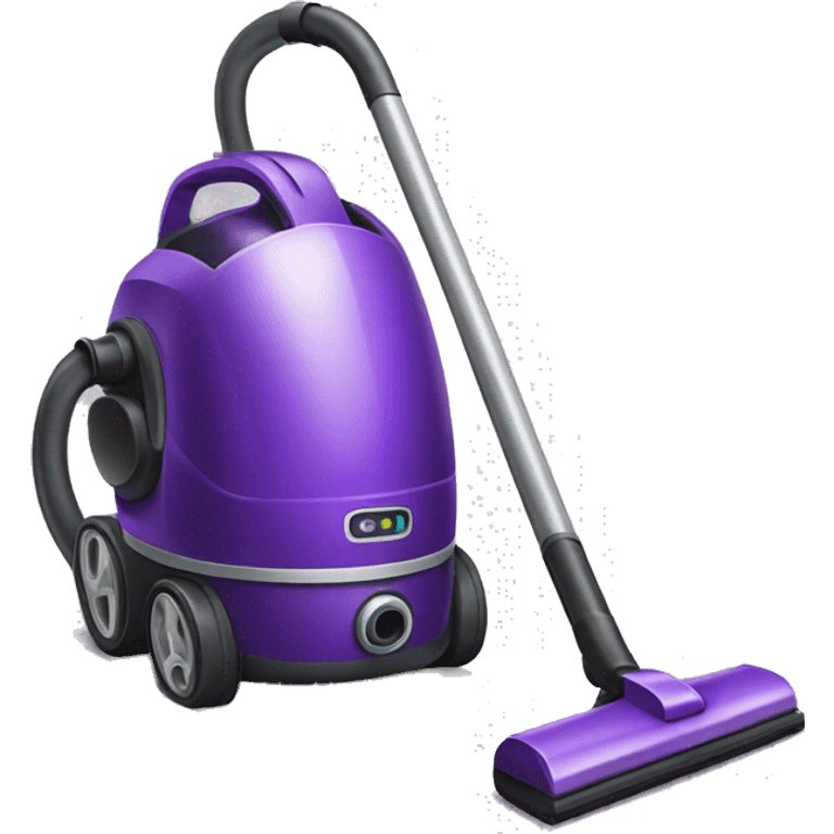 a purple vacuum cleaner emoji