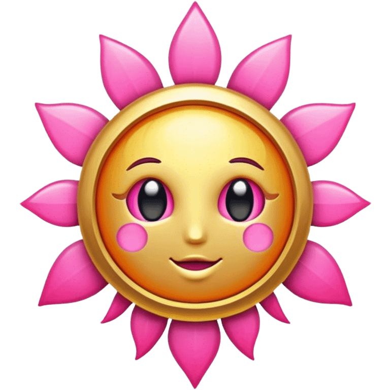 Solar pink gold emoji