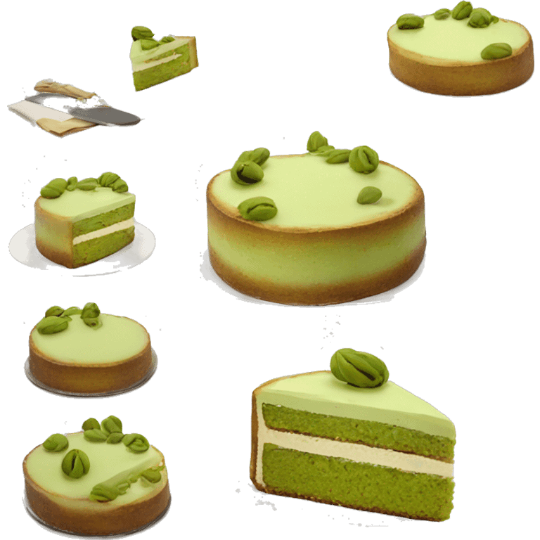 pistacio cake emoji